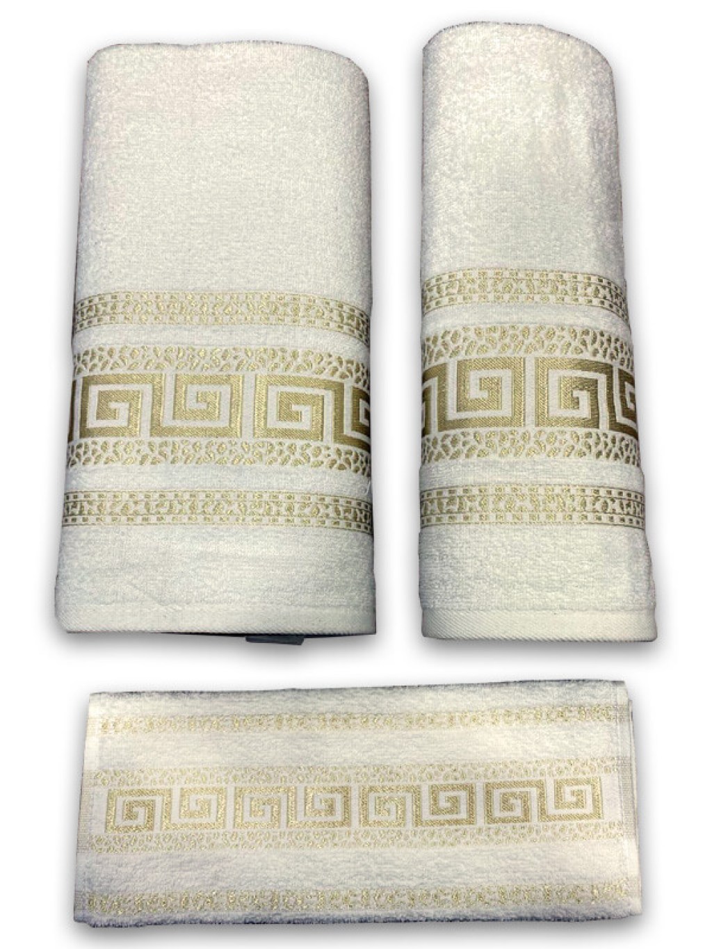 Σετ Πετσέτες Μπάνιου 100% Βαμβακερές Μαίανδρος Εκρού 500gsm 3ΤΜΧ Γαρύφαλλο | Γαρύφαλλο - Λευκά Είδη